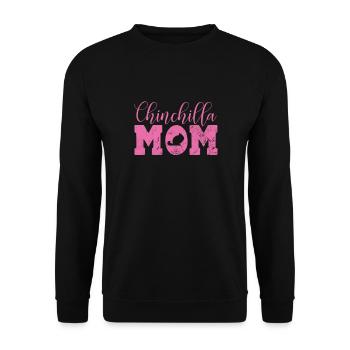 Chinchilla Rodent Pet Rodent Gift - Unisex Sweatshirt - black - Front - Alina (178cm) & Michal (187cm)