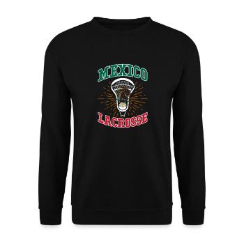 Mexico Lacrosse Mexican Mexican Gift - Unisex Sweatshirt - black - Front - Alina (178cm) & Michal (187cm)