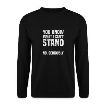 Amputation - Unisex Sweatshirt - black - Front - Alina (178cm) & Michal (187cm)