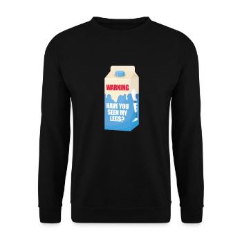 Amputation Amputation Prosthesis Gift - Unisex Sweatshirt - black - Front - Alina (178cm) & Michal (187cm)