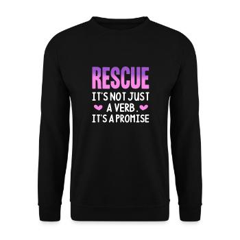Animal Rescue - Unisex Sweatshirt - black - Front - Alina (178cm) & Michal (187cm)