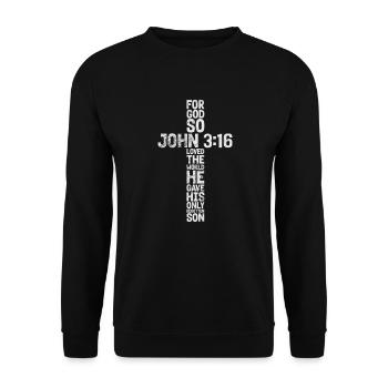 Bible - Sweat-shirt Unisexe - noir - Devant - Alina (178cm) & Michal (187cm)