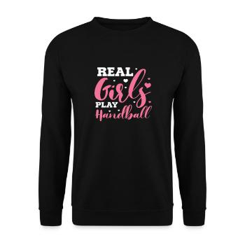 Handball - Sweat-shirt Unisexe - noir - Devant - Alina (178cm) & Michal (187cm)