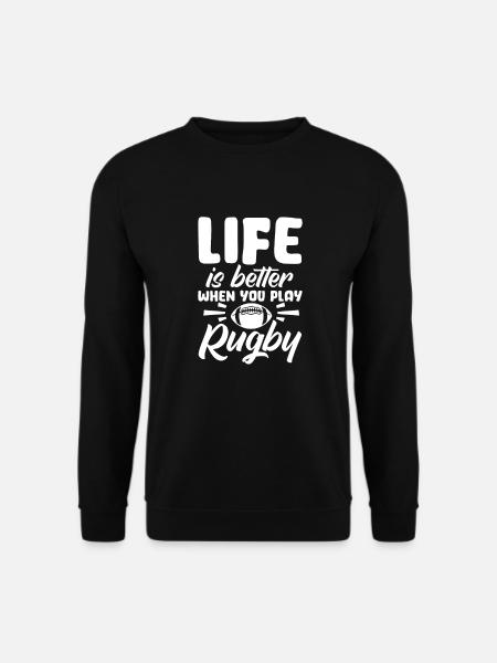 Rugby - Unisex Pullover - Schwarz