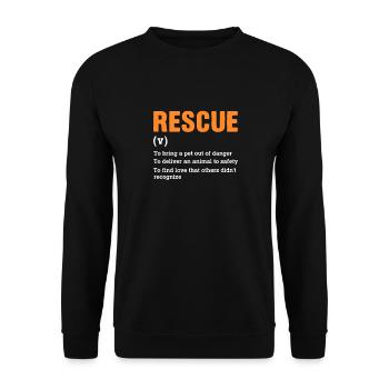 Animal Rescue - Unisex Sweatshirt - black - Front - Alina (178cm) & Michal (187cm)