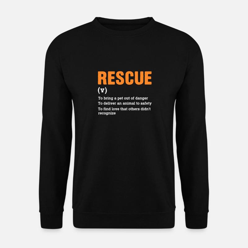 Tierrettung - Unisex Pullover - Schwarz