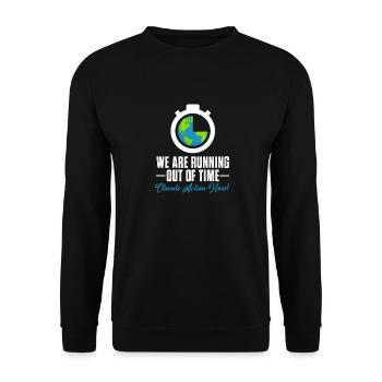 Climate change - Unisex Sweatshirt - black - Front - Alina (178cm) & Michal (187cm)