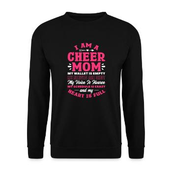 Cheerleader - Unisex Pullover - Schwarz - Vorne - Alina (178cm) & Michal (187cm)