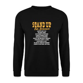 Climate change - Unisex Sweatshirt - black - Front - Alina (178cm) & Michal (187cm)