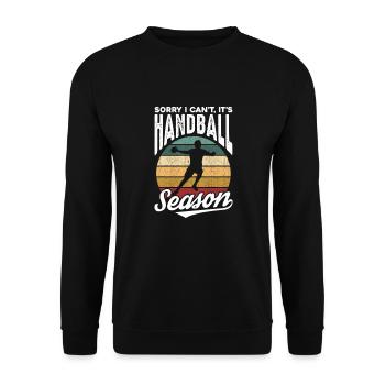 Handball - Unisex Sweatshirt - black - Front - Alina (178cm) & Michal (187cm)