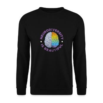 ADHD - Unisex Sweatshirt - black - Front - Alina (178cm) & Michal (187cm)