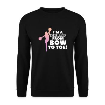 Cheerleader - Unisex Sweatshirt - black - Front - Alina (178cm) & Michal (187cm)