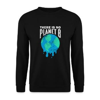 Climate Change Environment Earth Earth Gift - Unisex Sweatshirt - black - Front - Alina (178cm) & Michal (187cm)