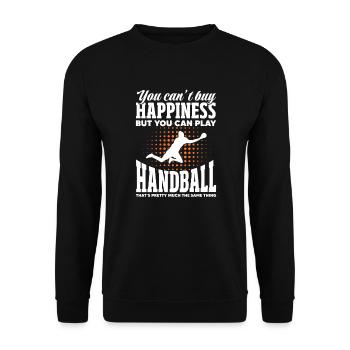 Handball - Unisex Sweatshirt - black - Front - Alina (178cm) & Michal (187cm)