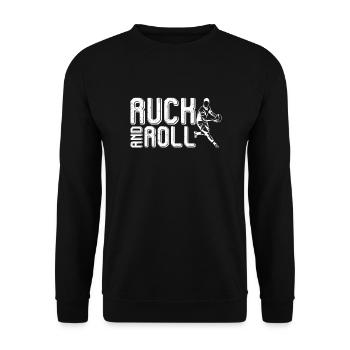 Rugby - Unisex Pullover - Schwarz - Vorne - Alina (178cm) & Michal (187cm)