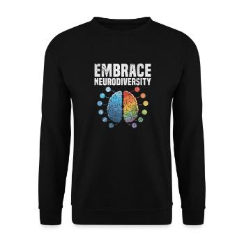 ADHD - Unisex Sweatshirt - black - Front - Alina (178cm) & Michal (187cm)