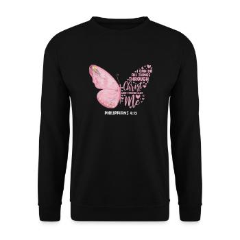 Bible - Sweat-shirt Unisexe - noir - Devant - Alina (178cm) & Michal (187cm)