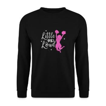 Cheerleader Cheerleading Sport Gymnastics Gift - Unisex Sweatshirt - black - Front - Alina (178cm) & Michal (187cm)