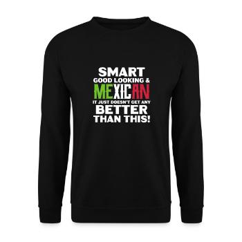 Cadeau de la nation mexicaine mexicaine - Sweat-shirt Unisexe - noir - Devant - Alina (178cm) & Michal (187cm)