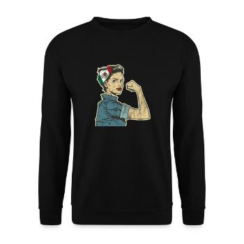 Mexiko - Unisex Pullover - Schwarz - Vorne - Alina (178cm) & Michal (187cm)
