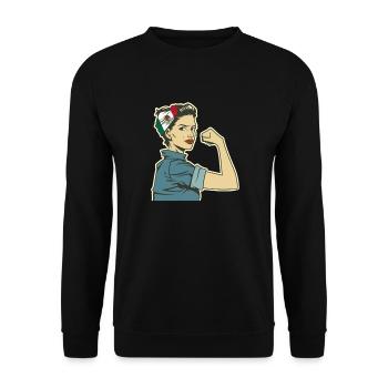 Cadeau de la nation mexicaine mexicaine - Sweat-shirt Unisexe - noir - Devant - Alina (178cm) & Michal (187cm)