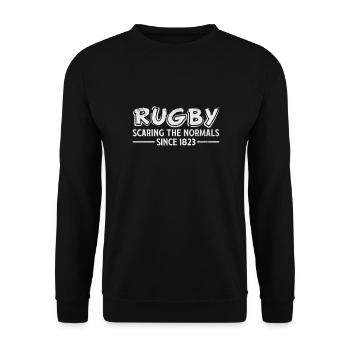 Club de rugby Équipe de rugby Football Sports Cadeau - Sweat-shirt Unisexe - noir - Devant - Alina (178cm) & Michal (187cm)