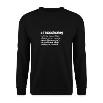 ADHS - Unisex Pullover - Schwarz - Vorne - Alina (178cm) & Michal (187cm)
