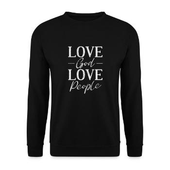 Bible - Unisex Sweatshirt - black - Front - Alina (178cm) & Michal (187cm)