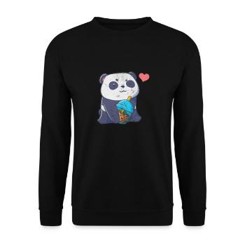 Bubble Tea Boba Tea Kawaii Cadeau - Sweat-shirt Unisexe - noir - Devant - Alina (178cm) & Michal (187cm)