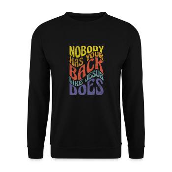 Bible - Sweat-shirt Unisexe - noir - Devant - Alina (178cm) & Michal (187cm)