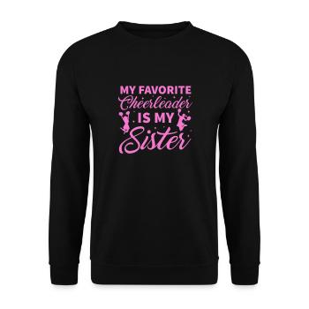 Cheerleader - Sweat-shirt Unisexe - noir - Devant - Alina (178cm) & Michal (187cm)