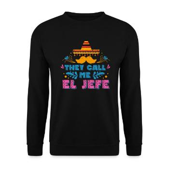 Mexiko - Unisex Pullover - Schwarz - Vorne - Alina (178cm) & Michal (187cm)