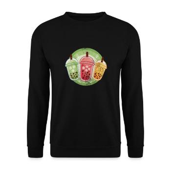 Bubble Tea Boba Tea Kawaii Cadeau - Sweat-shirt Unisexe - noir - Devant - Alina (178cm) & Michal (187cm)