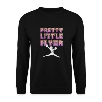 Cheerleader Cheerleading Sport Gymnastics Gift - Unisex Sweatshirt - black - Front - Alina (178cm) & Michal (187cm)