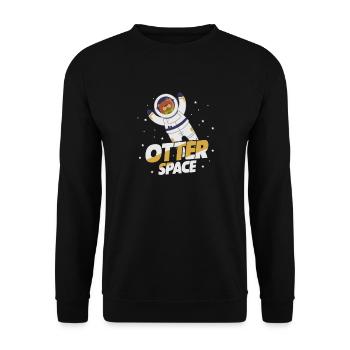 Loutre de mer Loutre Cadeau de loutre - Sweat-shirt Unisexe - noir - Devant - Alina (178cm) & Michal (187cm)