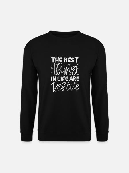 Tierrettung Tierschutz Tierfreund Geschenk - Unisex Pullover - Schwarz