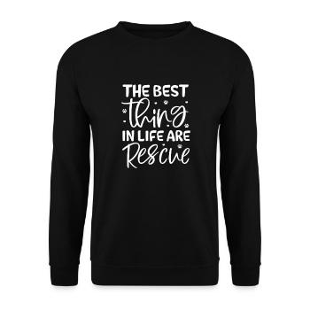 Animal Rescue - Unisex Sweatshirt - black - Front - Alina (178cm) & Michal (187cm)