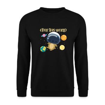 Otter Sea Otter Otter Gift - Unisex Sweatshirt - black - Front - Alina (178cm) & Michal (187cm)