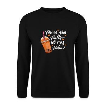 Bubble Tea Boba Tea Kawaii Cadeau - Sweat-shirt Unisexe - noir - Devant - Alina (178cm) & Michal (187cm)