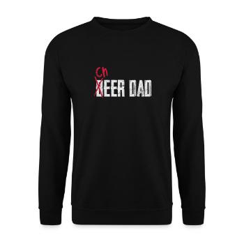 Cheerleader Cheerleading Sport Gymnastik Geschenk - Unisex Pullover - Schwarz - Vorne - Alina (178cm) & Michal (187cm)