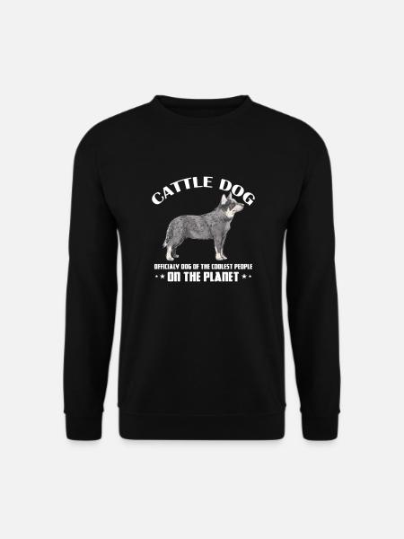 Australian Cattle Dog Hund Hunde Geschenk - Unisex Pullover - Schwarz