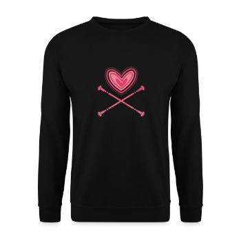 Baton Twirling - Unisex Sweatshirt - black - Front - Alina (178cm) & Michal (187cm)