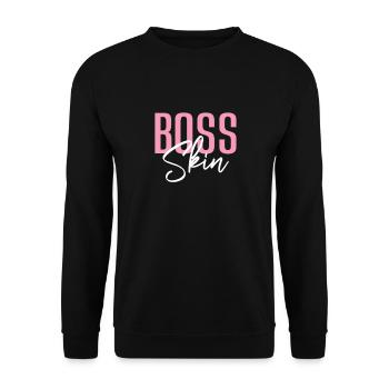 Beautician Cosmetics Makeup Gift - Unisex Sweatshirt - black - Front - Alina (178cm) & Michal (187cm)