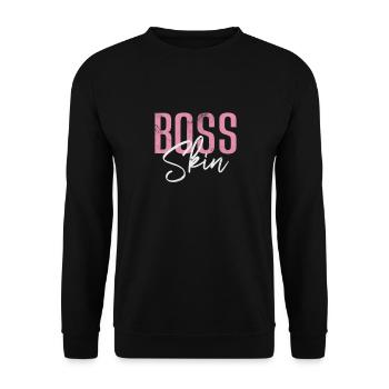 Kosmetikerin - Unisex Pullover - Schwarz - Vorne - Alina (178cm) & Michal (187cm)