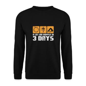 Bible - Unisex Sweatshirt - black - Front - Alina (178cm) & Michal (187cm)