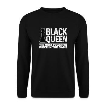 Chess Chess Board Checkmate Chess Player - Unisex Sweatshirt - black - Front - Alina (178cm) & Michal (187cm)