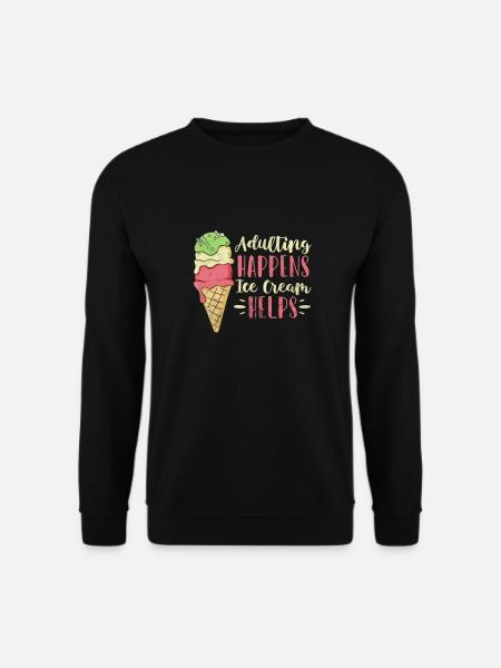 Eiscreme - Unisex Pullover - Schwarz