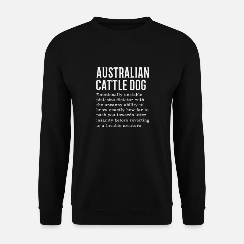 Australian Cattle Dog - Unisex Pullover - Schwarz