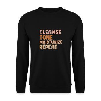 Kosmetikerin - Unisex Pullover - Schwarz - Vorne - Alina (178cm) & Michal (187cm)