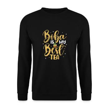 Bubble Tea Boba Tea Kawaii Cadeau - Sweat-shirt Unisexe - noir - Devant - Alina (178cm) & Michal (187cm)